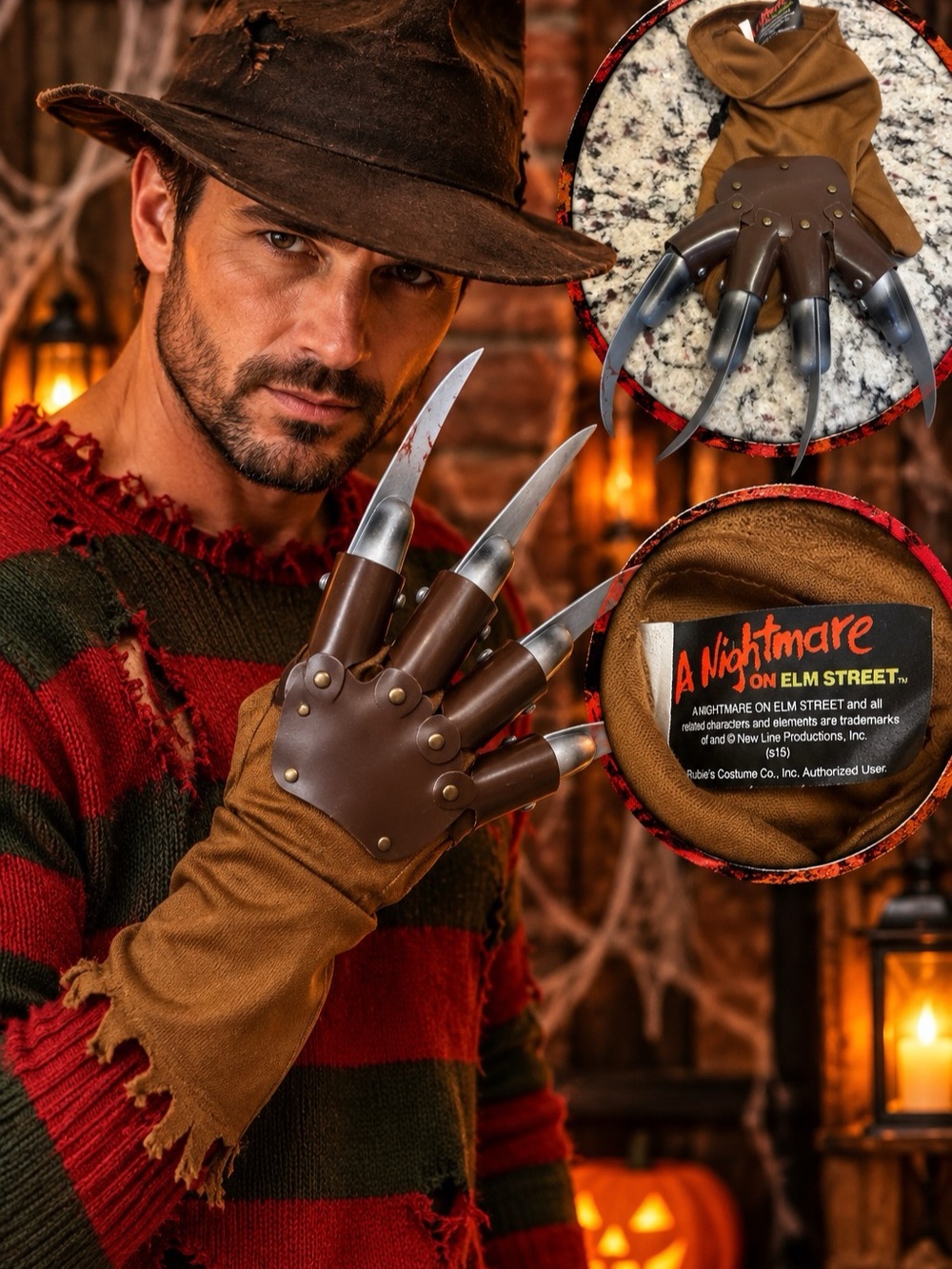 A Nightmare on Elm Street Freddy Krueger glove Brown One (Glove only)